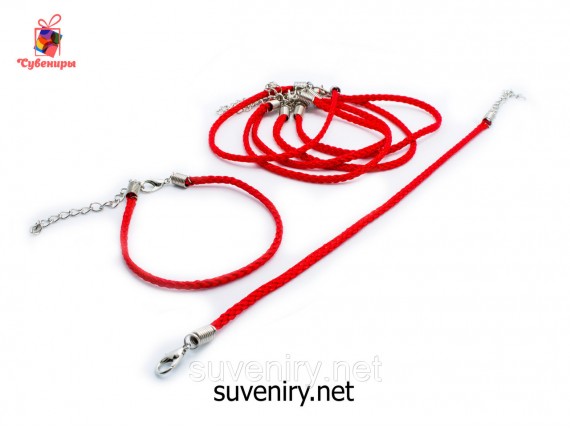 Красная нить на руку на застежке