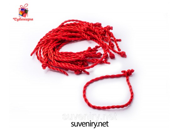 Браслет оберег красная нить на руку
