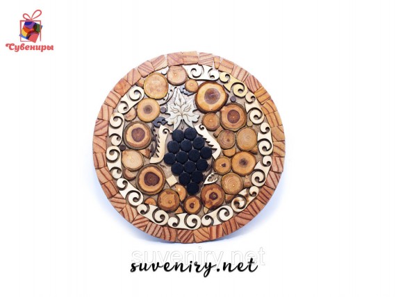 Очень красивые деревянные подставки под горячее