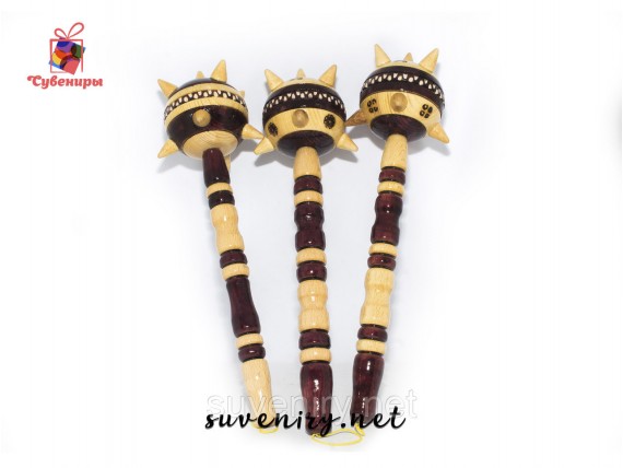 Сувенирная деревянная булава большая