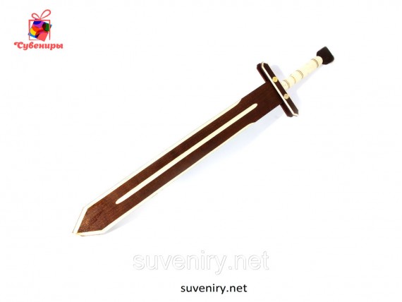 Деревянный сувенирный меч ручная работа большой