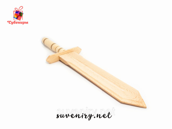 Деревянный сувенирный меч ручная работа средний