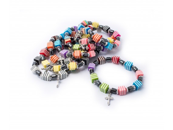 Детский браслет на руку с крестиком