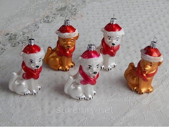 Новогодняя игрушка, символ года собаки