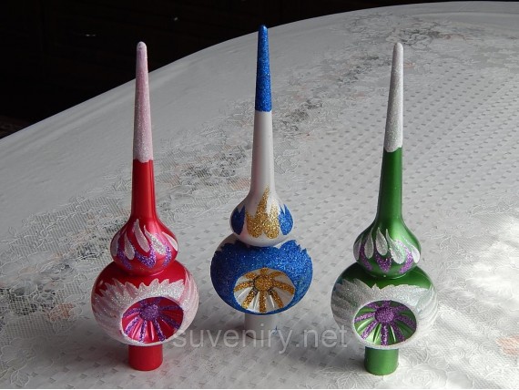 Красивые верхушки на елку разные цвета