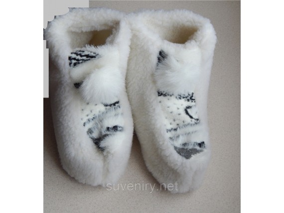 Чуни теплые из натуральной овчины