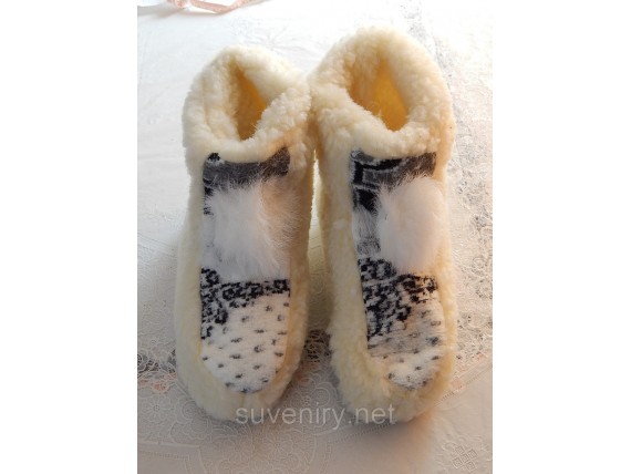 Чуни теплые из натуральной овчины