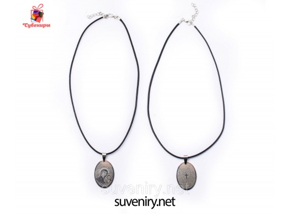 Кулон на шею с иконкой и молитвой Отче наш