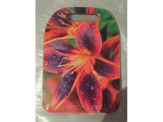 Красивые кухонные доски с цветами разные виды