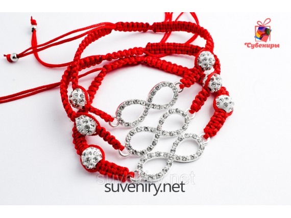 Красная нить со знаком бессконечности