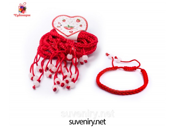 Браслет оберег красная нить на детскую ручку