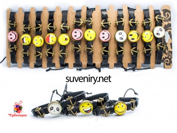 Сучасные кожаные браслеты на руку