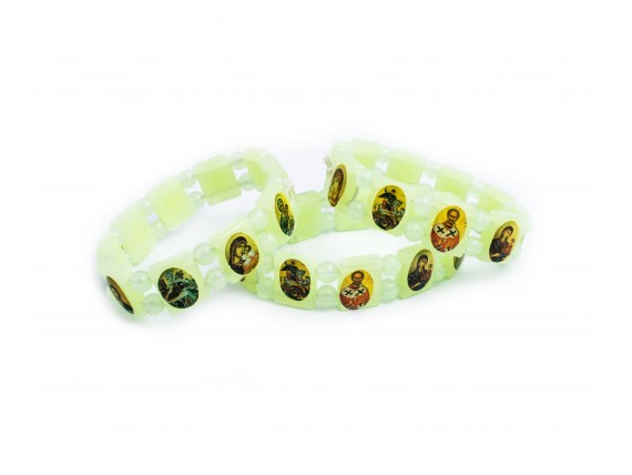 Браслет фосфорный православный с иконками