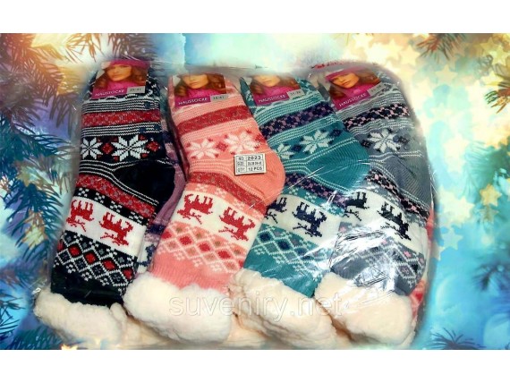 Женские теплые носки из натуральной шерсти