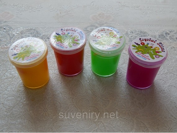 Сопли лизуны с предметом внутри перламутровые