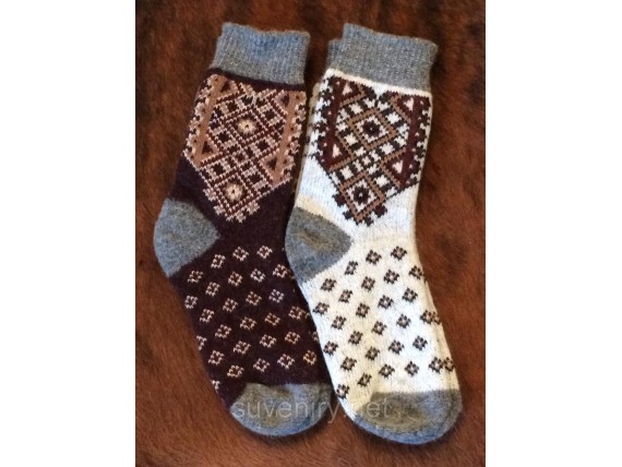 Теплые мужские носки из ангоровой шерсти