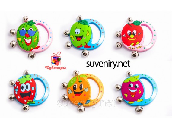 Детские деревянные погремушки