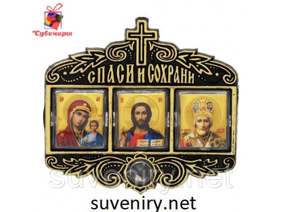 Автомобильная иконка оберег с ладаном