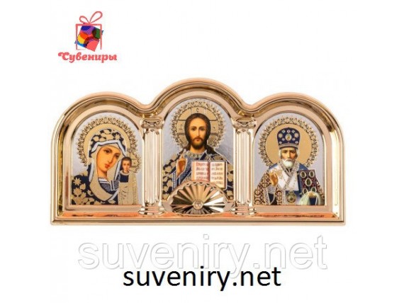 Красивая иконка оберег с ликами Святых