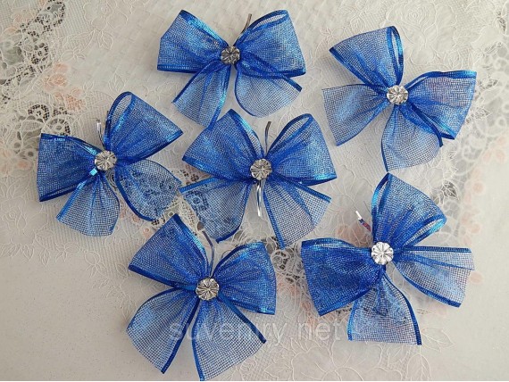 Очень красивые новогодние банты на елку оптом