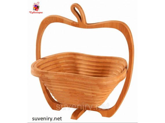 Деревянная фруктовница конфетница маленькая