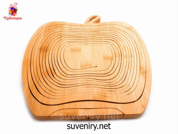 Деревянная фруктовница-конфетница большая