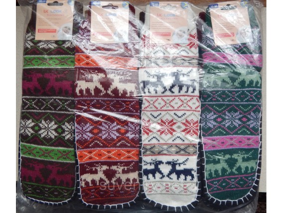 Женские теплые шерстяные носки