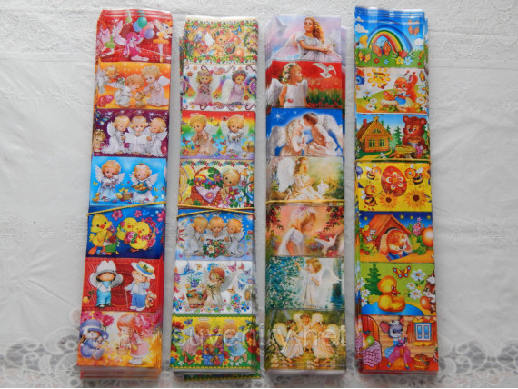 Детские наклейки на пасхальные яйца