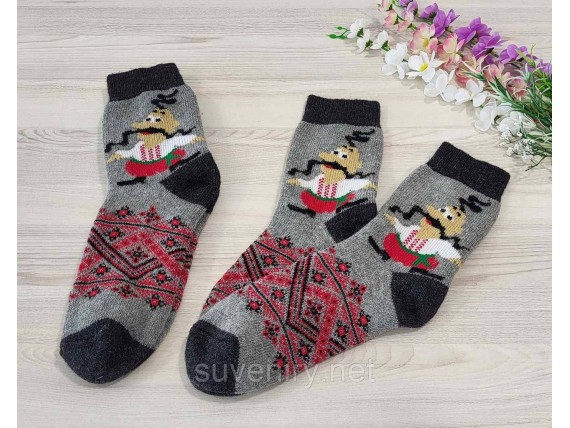 Теплые мужские носки из ангоровой шерсти