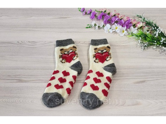 Теплые женские ангоровые носочки