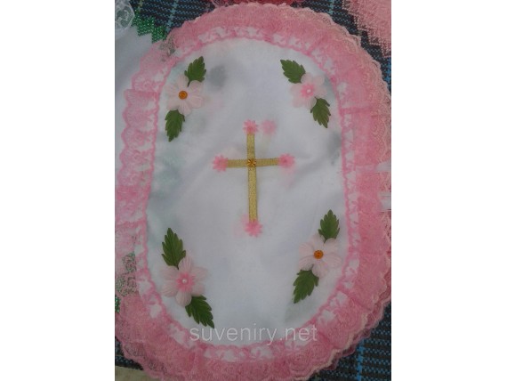 Пасхальная салфетка на корзину