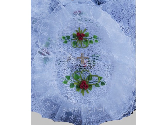 Праздничная салфетка на пасхальную корзину