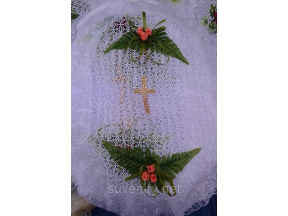 Праздничная салфетка на пасхальную корзину