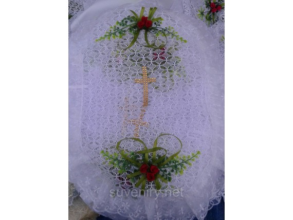 Праздничная салфетка на пасхальную корзину