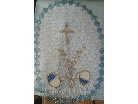 Очень красивые нарядные пасхальные салфетки на корзину