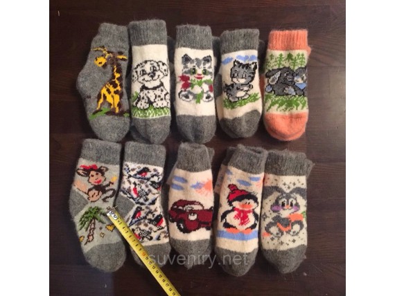 Детские ангоровые носочки разные виды