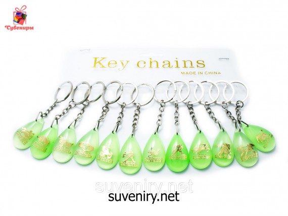 Сувенирный светящий брелок со знаками зодиака