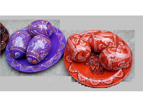 Пасхальные деревянные писанки наборы разные цвета