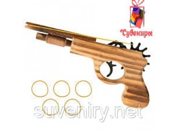 Детский деревянный пистолет