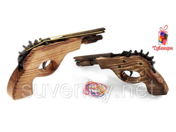 Детский деревянный пистолет