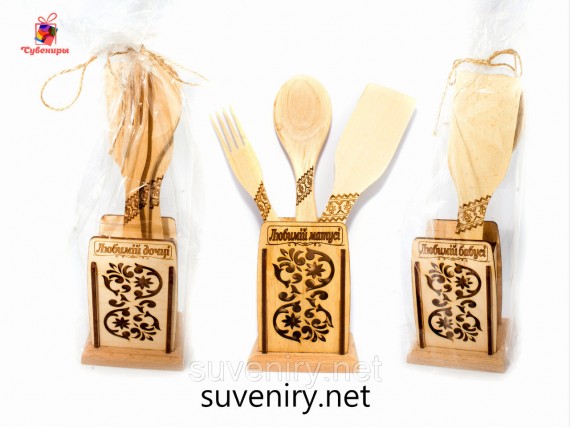 Сувенирный кухонный набор с разными надписями