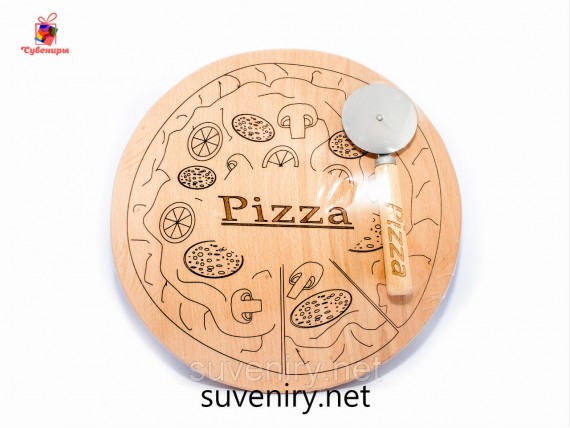 Набор разделочной кухонной доски для пиццы 30*30