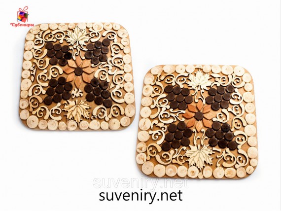 Деревянные кухонные подставки под горячее