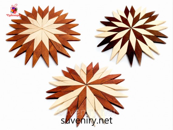 Деревянные кухонные подставки под горячее