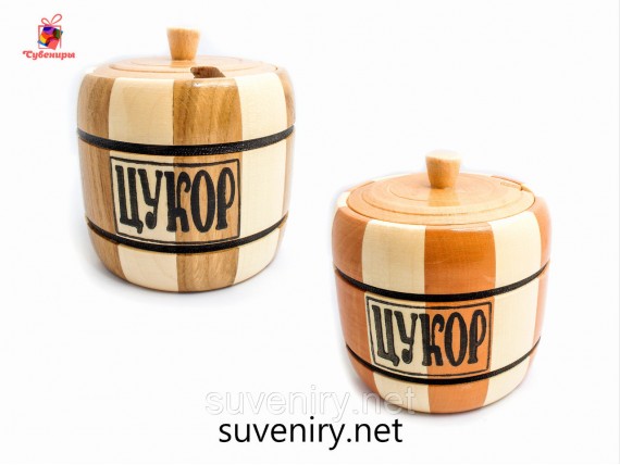Деревянная баночка для сахара хорошее качество