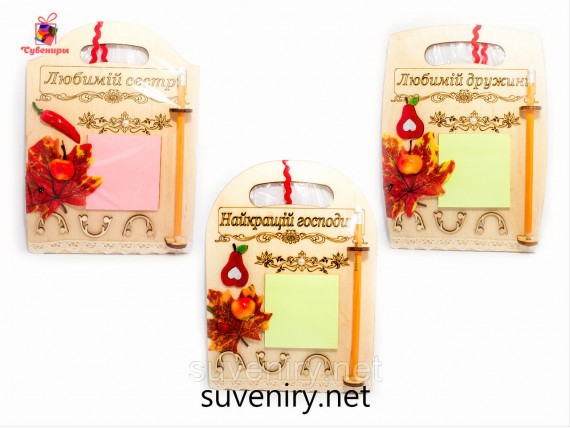 Деревянный эксклюзивный кухонный блокнот