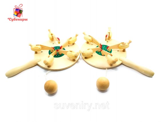 Деревянные игрушки цыплята