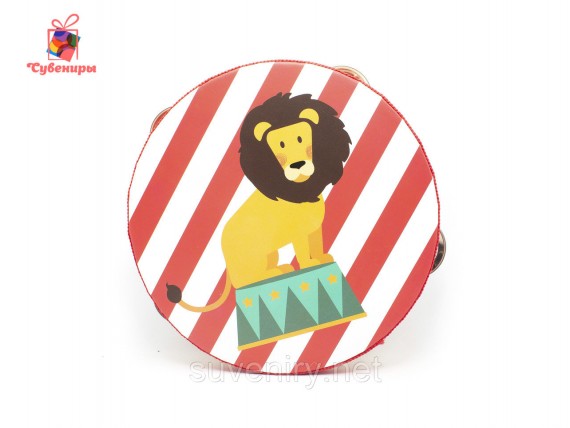 Детские деревянные бубны разные рисунки