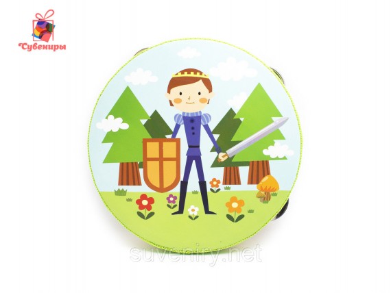 Детские деревянные бубны разные рисунки