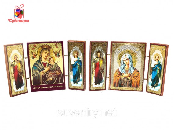 Деревянная икона с Ликами Святых